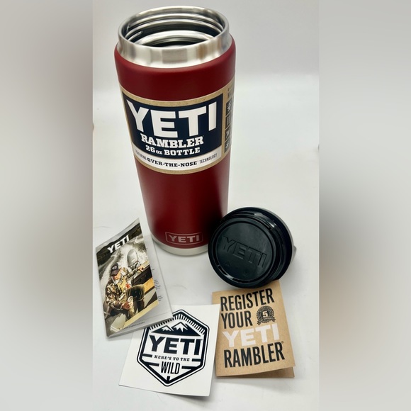⭐️ Collectors! Yeti Rambler 26 oz Brick Red (retired color) NWT Discontinued - Picture 4 of 5